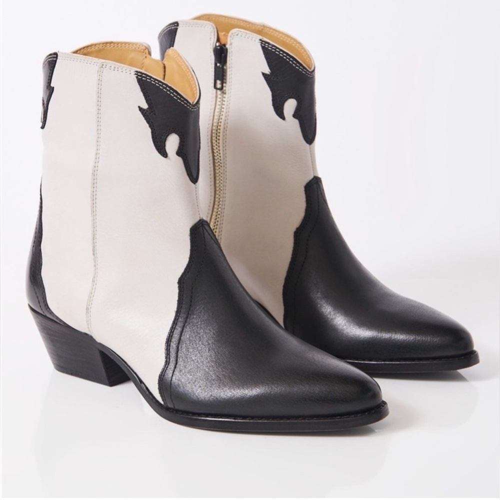 Free People New Frontier Western Boot in Arctic Fox Combo